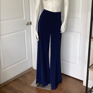 Amanda Uprichard Crepe Navy Pants L